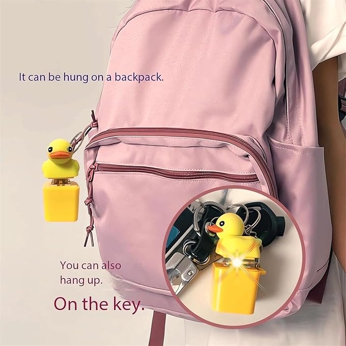 Duckling Quack Fidgets Toy Duck Keyboard Keycap Regulator Rattle Button Sound Keychain Decorative Ornament