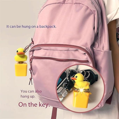 Duckling Quack Fidgets Toy Duck Keyboard Keycap Regulator Rattle Button Sound Keychain Decorative Ornament