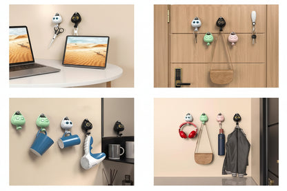 Cute Blink Wink Cat Eyed Hook Wall Hanger Self Adhesive Wall Hook for Keys, Towels, Bags, Clothes, Kitchen & Bathroom Accessories