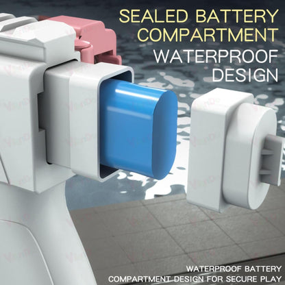 VECTOR WATER GUN - Electric Water Spray Vector with Dual Rechargeable Battery with Long Shooting Range, 434CC + 58CC Automatic Water Sprayer with Large Capacity (Random Colour)