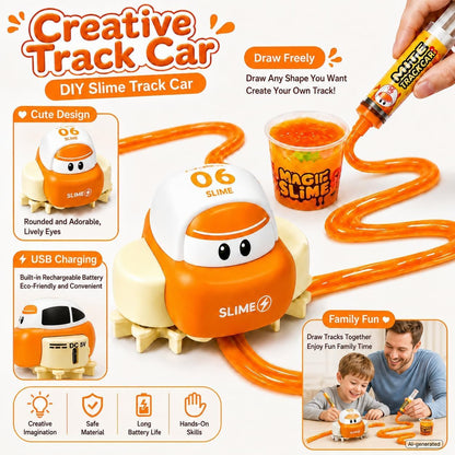 DIY Magical Slime Track Car Track Making Toy Creative Racing Fun for kids