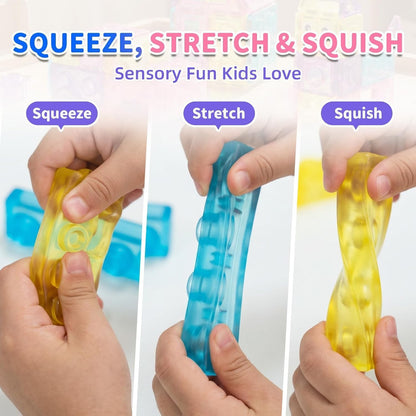 Magic Gummy Bloc Soft Building Block Sensory Squishy and Stretchable