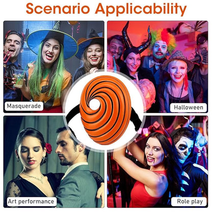 Tobi Obito Mask Resin Mask Costume Mask Cosplay Props Halloween Party Gift for Kids Ninja Anime Uchiha Cosplay