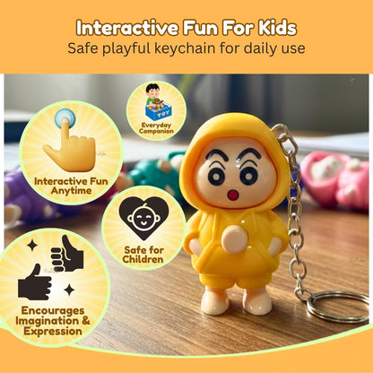 Shinchan Face Changing Keychain Pack of 3
