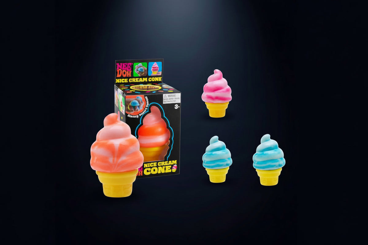 Ice Cream Squeeze Cone Squishy Toy Slow Rising Sensory Fidget Toy for Anxiety Relief
