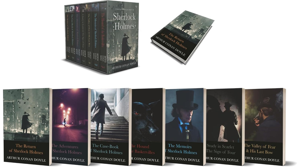 Sherlock Holmes Series Complete Collection 7 Books Set By Arthur Conan Doyle (Paperback)