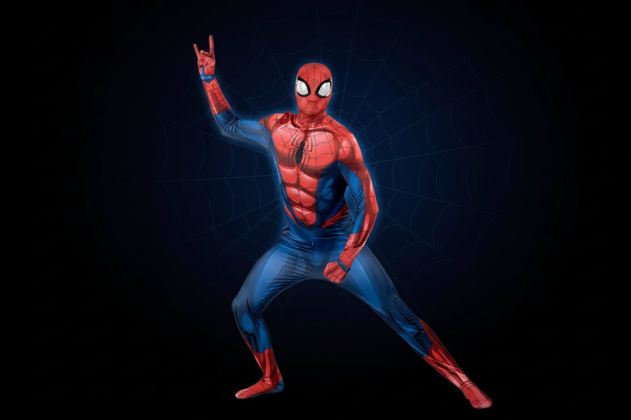 Spider-Man Deluxe Zentai Suit Halloween Costume For Adults