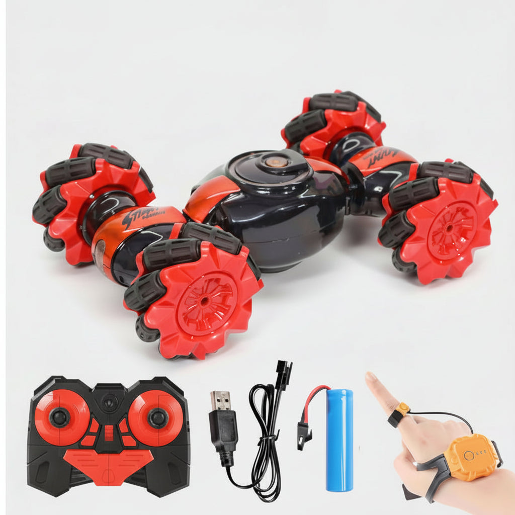 Twisted Rc Stunt Car Gesture Sensor Toy ||Double Sided Rotating Remote Control Car