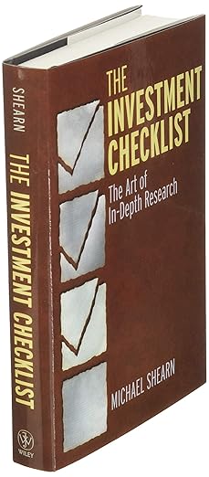 The Investment Checklist By Michael Shearn hardcover