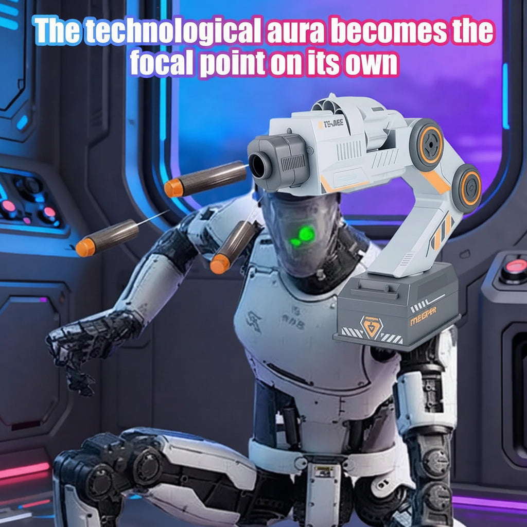 Smart Shoulder Blaster Robotic Motion Tracking Toy with Remote Control & 10 Soft Bullets