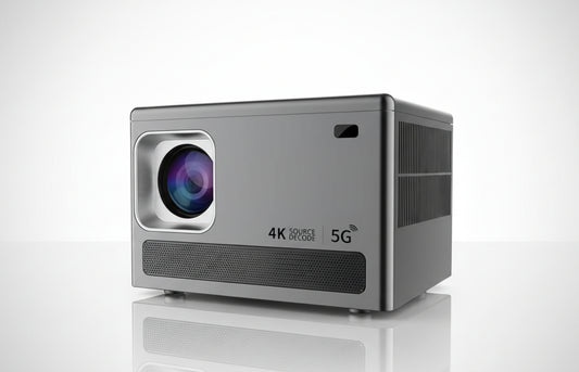 4K Smart Projector Full HD 1080p – Native FHD with 700 ANSI Lumens, Android OS, Auto Keystone, Wi-Fi & Bluetooth Connectivity – Compact Portable Home Cinema Projector for Movies & Gaming