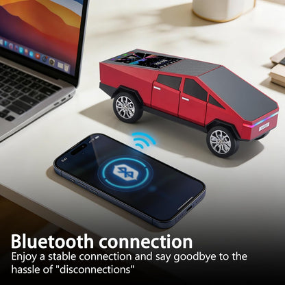 WSTER WS-580L Cyberpunk Truck Wireless Bluetooth Speaker 15 Watts| FM Radio, USB, TF Card, LED Lights