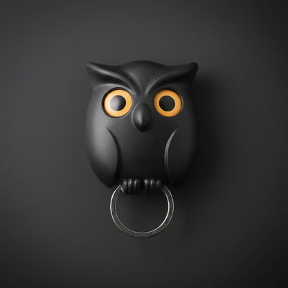 Cute Owl Magnetic Key Holder, Automatic Open Close Eyes Creative Key Hanger Holder