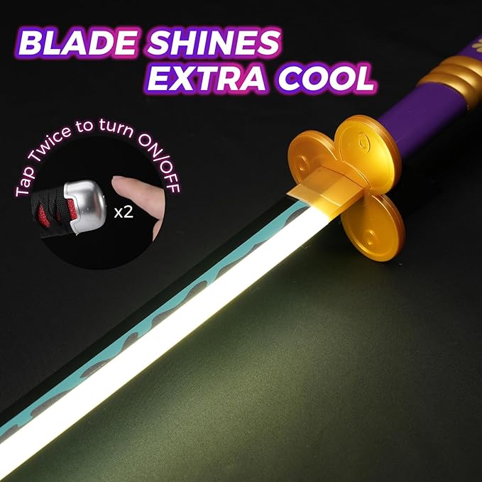 Purple Zoro Enma Yama Gloving Sword/Katana