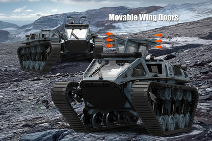 RC High Speed Tank JJRC Ripsaw EV3-F4, 2.4Ghz Off-Road RC Tracked Vehicles 360° Drifting Tank