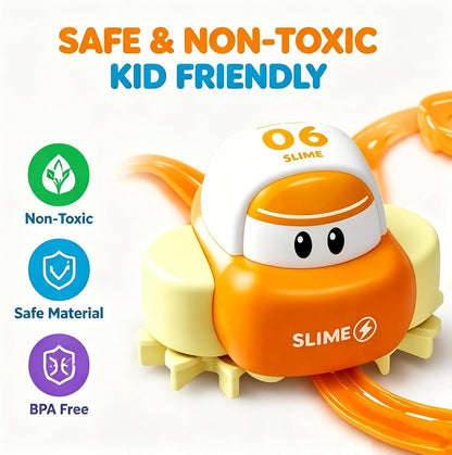 DIY Magical Slime Track Car Track Making Toy Creative Racing Fun for kids