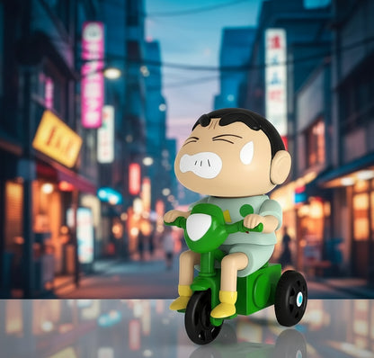 Shinchan Cycling Figure Collectible Toy