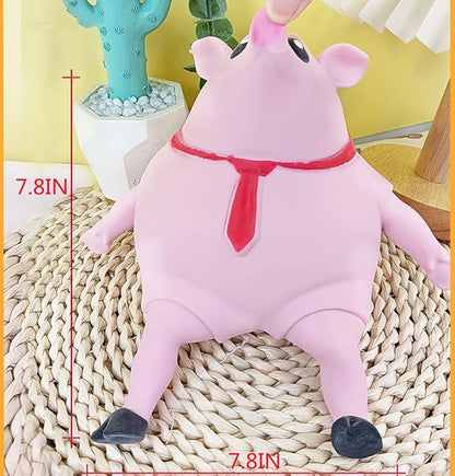 Mr. Pig Squishy Elastic Stress Relief and Fun Fidget Toy [Limited Edition]