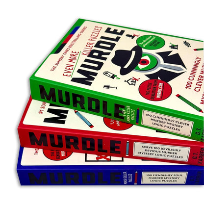 Murdle Puzzle Series 3 Books Combo Collection Set By G.T Karber (Paperback)