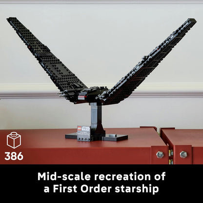 Star Wars Kylo Ren’s Command Shuttle, Buildable Starship Model Kit Building Blocks for 18+ Gift