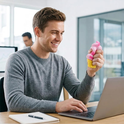 Ice Cream Squeeze Cone Squishy Toy Slow Rising Sensory Fidget Toy for Anxiety Relief