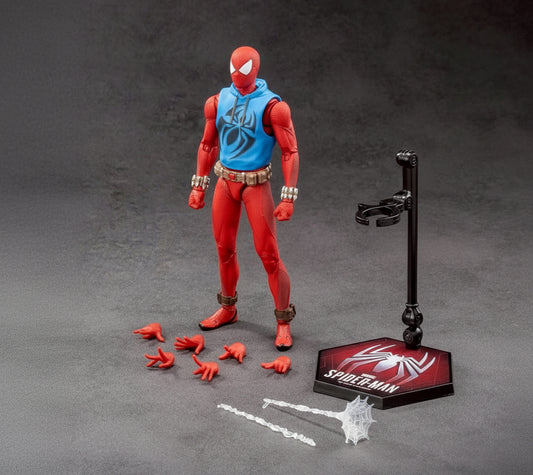 ZD Toys Marvel Spiderman Scarlet Spider 1/10th Scale Action Figure - Limited Edition