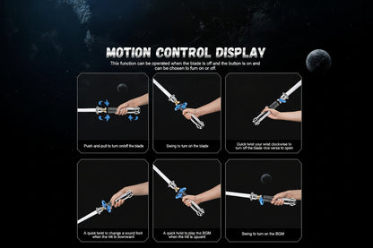 Dueling Luke Xenopixel LightSabers, Motion Control with 34 Sound Fonts & Custom Fonts | Smooth Swing Infinite Color Changing Luke Sabers, Preminum Aluminum Hilt for Adults