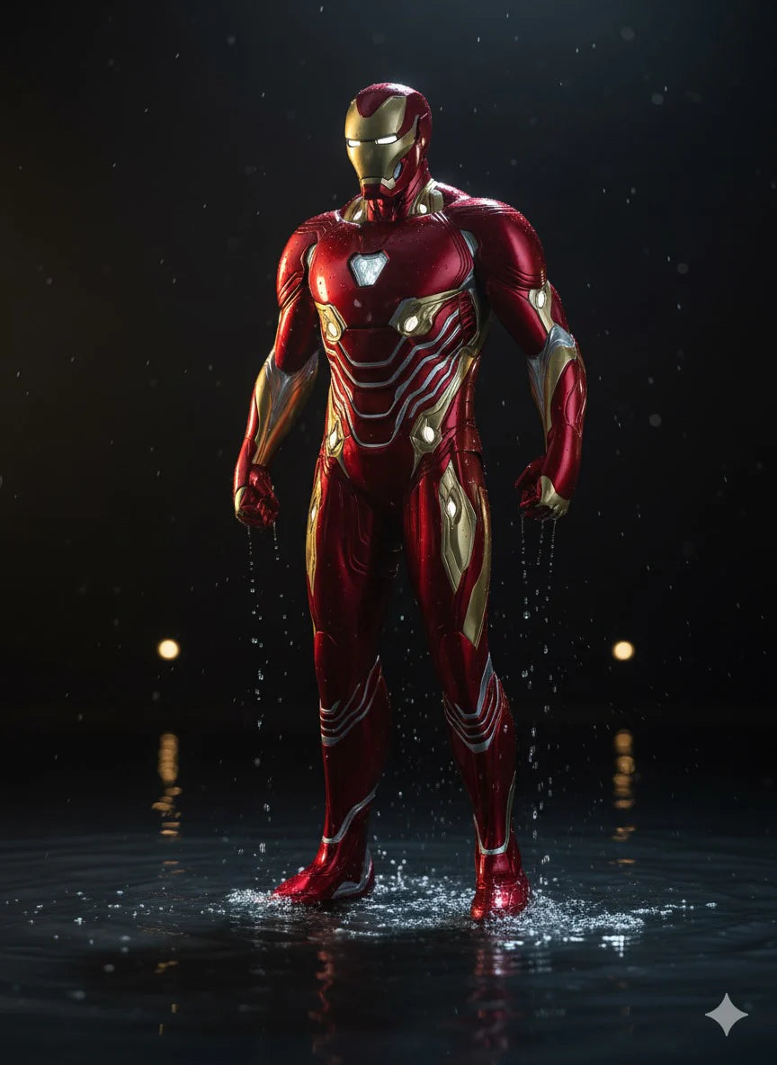 Iron Man Mark 50 Life-Size Figure with Base & Lights Premium Imported