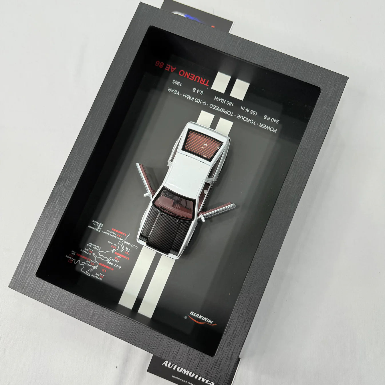 3D Car Frame Wall Art | Wooden Frame with Removable Die-Cast Cars