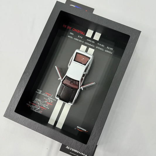 3D Car Frame Wall Art | Wooden Frame with Removable Die-Cast Cars