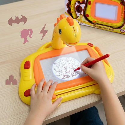 Smart Tracing Drawing Projector Toy – Fun & Easy Painting for Kids! - Drawing Set with 24 Patterns, Stencils & Markers - Adjustable Focus Creative Art Toy for Kids 3+ Years🎨🖌️✨