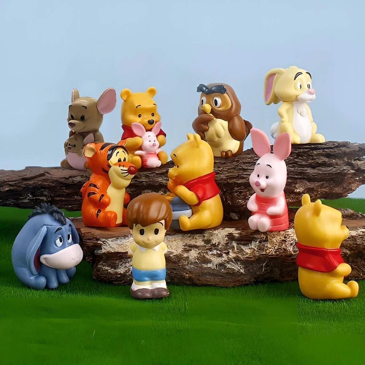 Winnie The Pooh Collectible Mini Action Figure Set 10 Pcs
