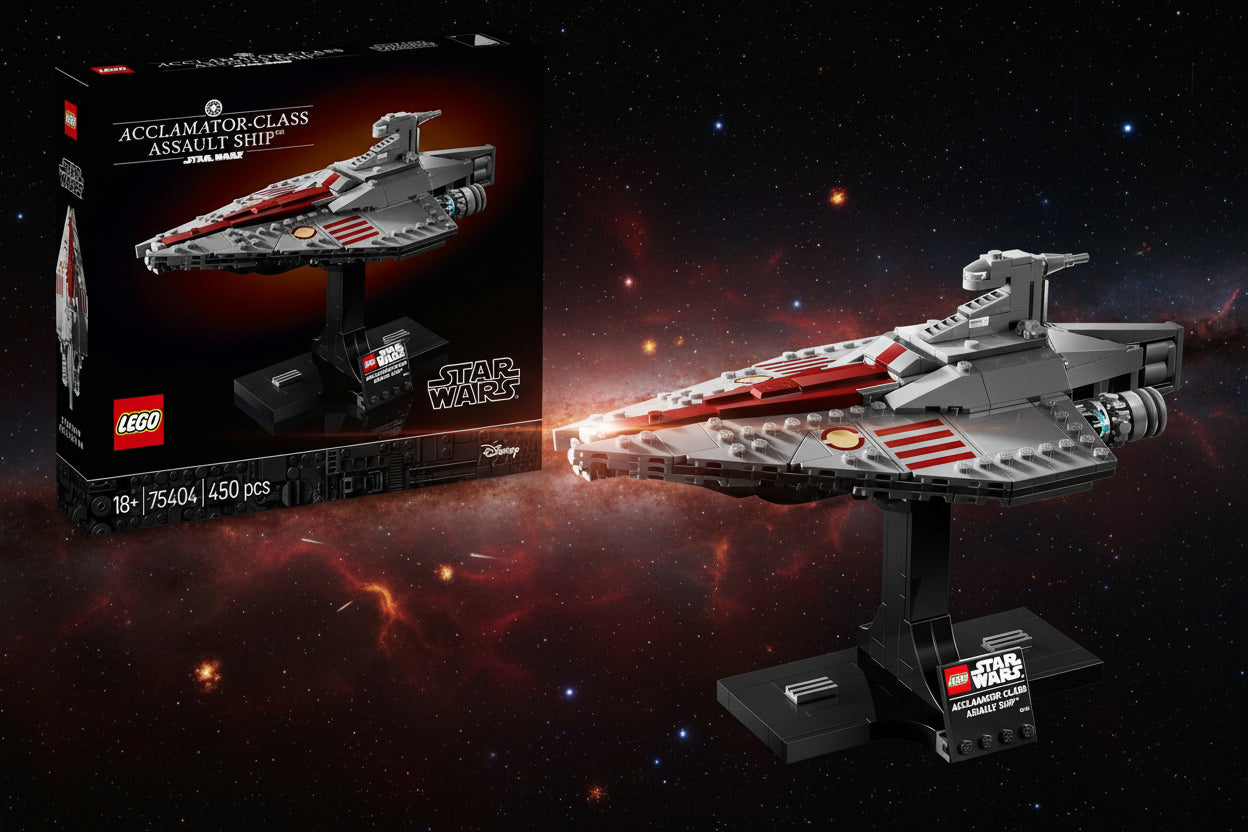 Star Wars Acclamator-Class Assault Ship, Buildable Starship Model Building Blocks for 18+ Gift