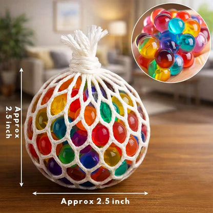 Squishy Mesh Stress Ball for Kids & Adults|Non-Toxic , Multicolor Magic Slime Squeeze Ball, Pressure Relief, Anti-Stress & Anxiety|Birhday Gifts