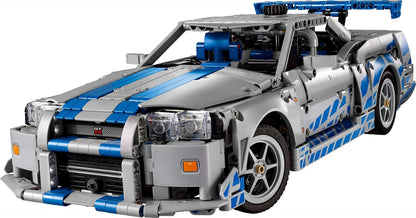 LEGO Technic 2 Fast 2 Furious Nissan Skyline GT-R (R34) Car Model Kit 42210 Building Blocks