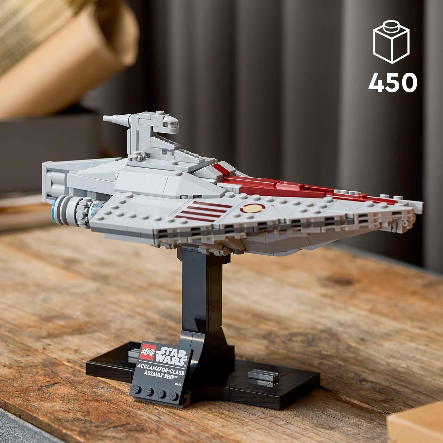 Star Wars Acclamator-Class Assault Ship, Buildable Starship Model Building Blocks for 18+ Gift