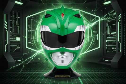 Power Rangers Mighty Morphin Ranger Helmet Role Play Collectible, Green Ranger Helmet