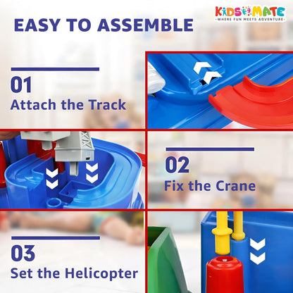 PlayPro Car Racing Rescue Track Set for Kids