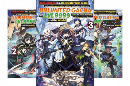 Backstabbed in a Backwater Dungeon (Combo Vol 1 to Vol 9): My Trusted Companions Tried to Kill Me, But Thanks to an infinite Gacha I Got LVL 9999 Friends and Am Out For Revenge (9 Book Series Combo) By Meikyou Shisui
