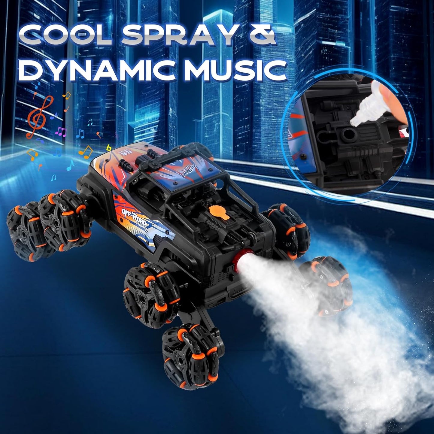 8 Wheels Rc Stunt Car Hand Controlled, Gesture Sensing Remote Control