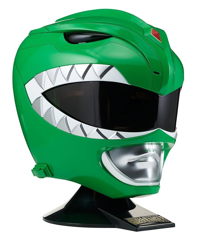 Power Rangers Mighty Morphin Ranger Helmet Role Play Collectible, Green Ranger Helmet