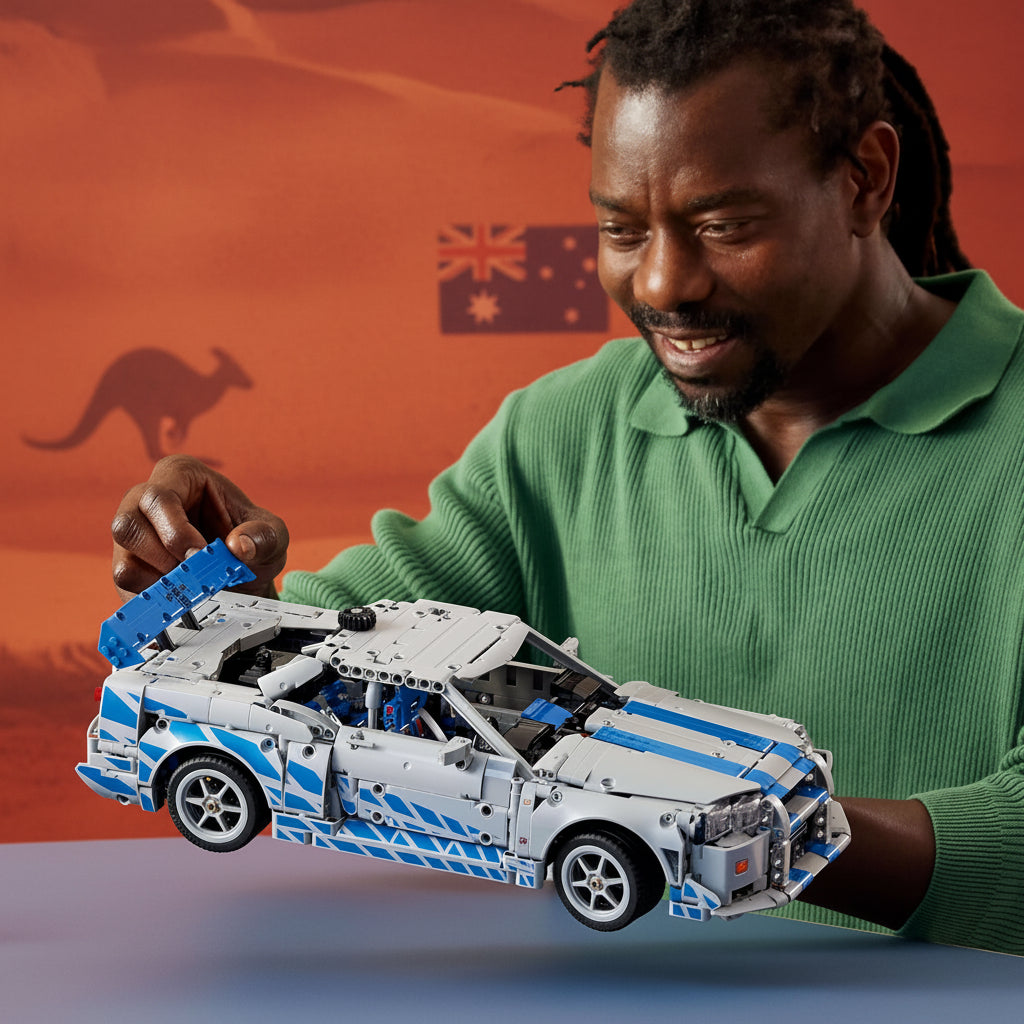 LEGO Technic 2 Fast 2 Furious Nissan Skyline GT-R (R34) Car Model Kit 42210 Building Blocks