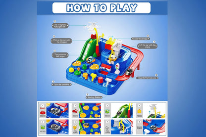 PlayPro Car Racing Rescue Track Set for Kids