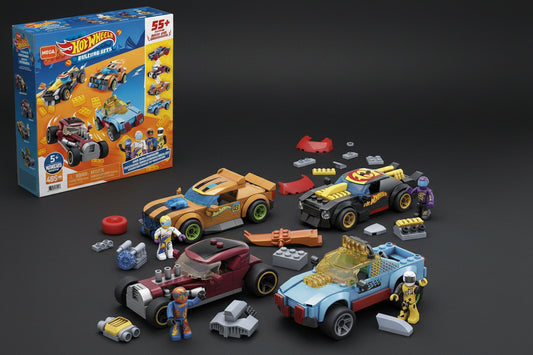 MEGA Hot Wheels Building Sets – Car Customizer (485 Pieces) Premium Set