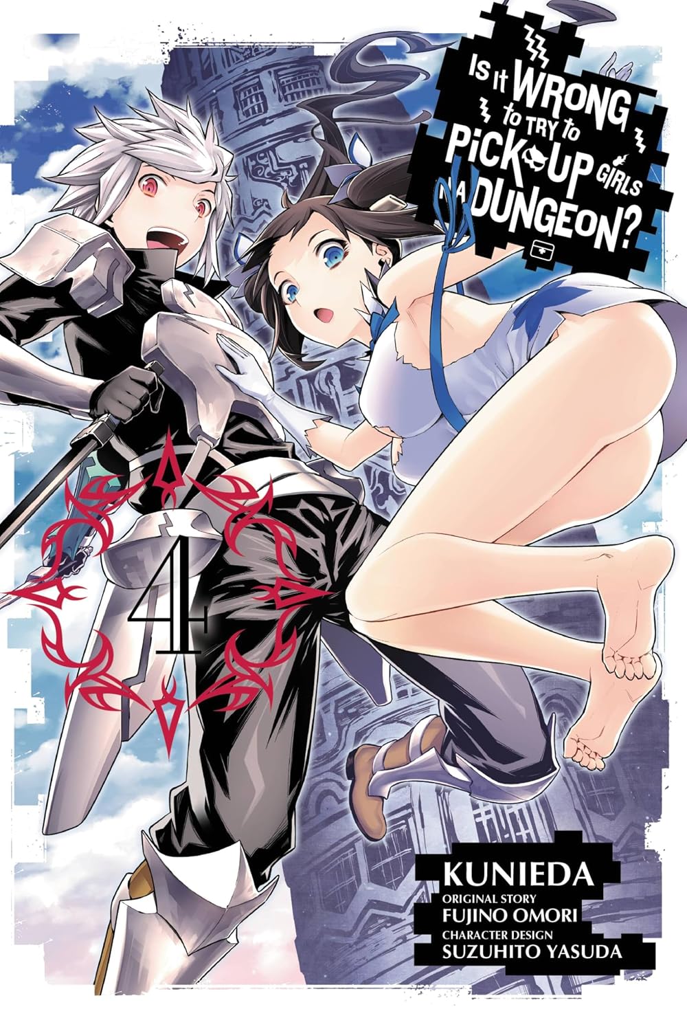 Is It Wrong to Try to Pick Up Girls in a Dungeon?, Vol 4 (Manga) By Fujino Omori (Paperback)