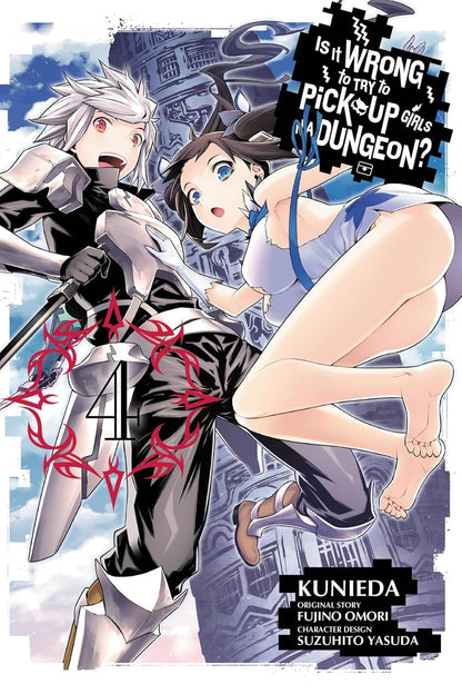 Is It Wrong to Try to Pick Up Girls in a Dungeon?, Vol 4 (Manga) By Fujino Omori (Paperback)