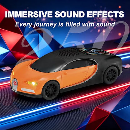 Bugatti Chiron Wster WS-660 Wireless Bluetooth Speaker 15 Watts| With LED Party Light, TWS Pairing, FM Radio, USB, TF Card, Portable Speaker