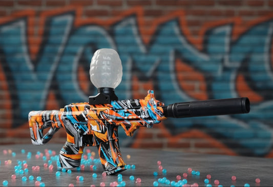 M416 Assault Rifle Automatic Electric Gel Blaster Toy Gun -Electric Operated Gun Toy High Speed Upto 50 Feet Range Rechargeable Safe & Durable Outdoor Shooting Toy