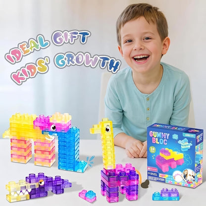 Magic Gummy Bloc Soft Building Block Sensory Squishy and Stretchable