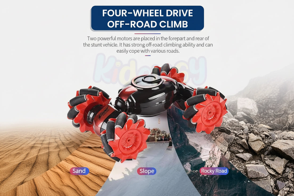 Twisted Rc Stunt Car Gesture Sensor Toy ||Double Sided Rotating Remote Control Car